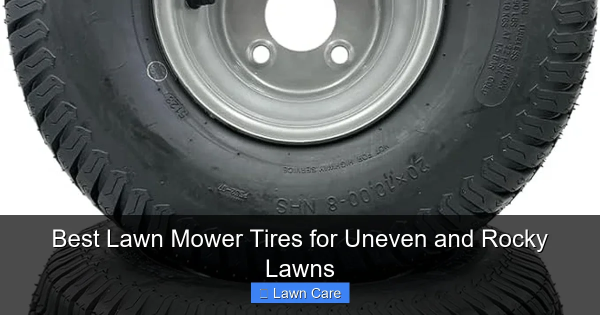 Best Lawn Mower Tires for Uneven and Rocky Lawns