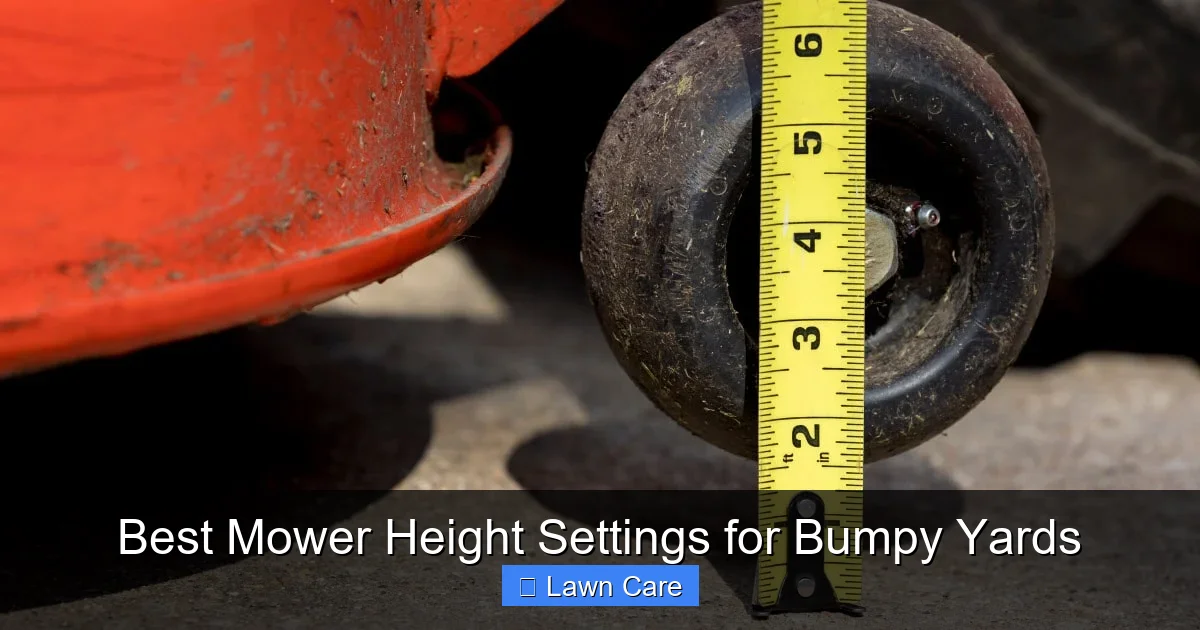Best Mower Height Settings for Bumpy Yards
