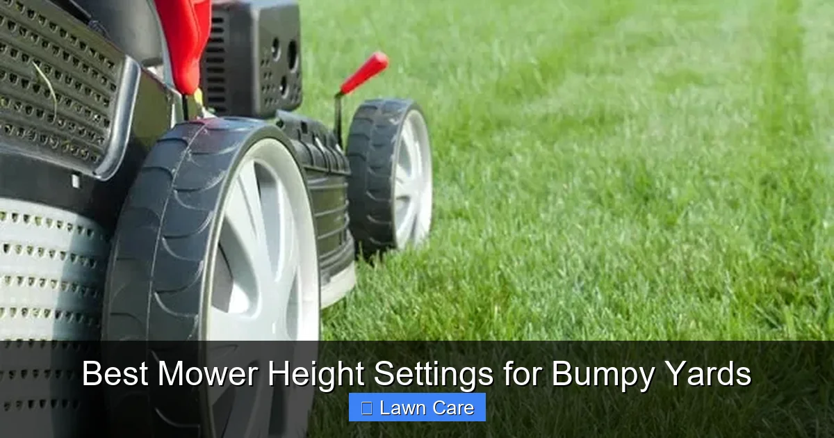 Best Mower Height Settings for Bumpy Yards