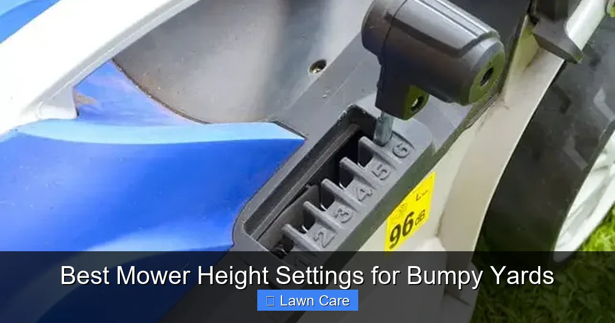 Best Mower Height Settings for Bumpy Yards
