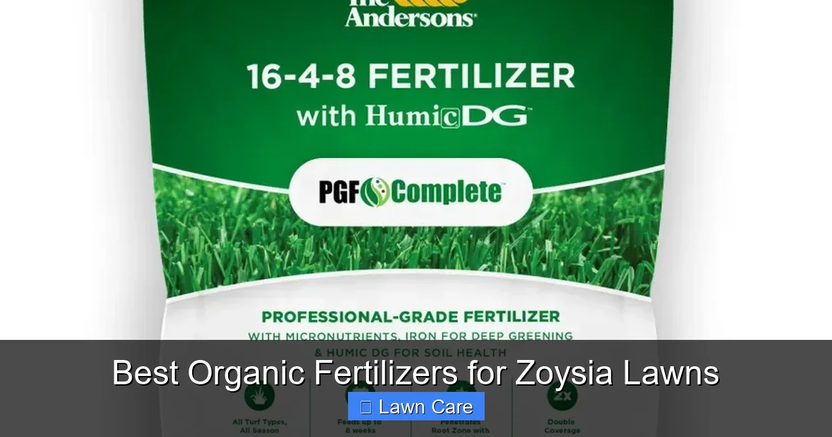 Best Organic Fertilizers for Zoysia Lawns