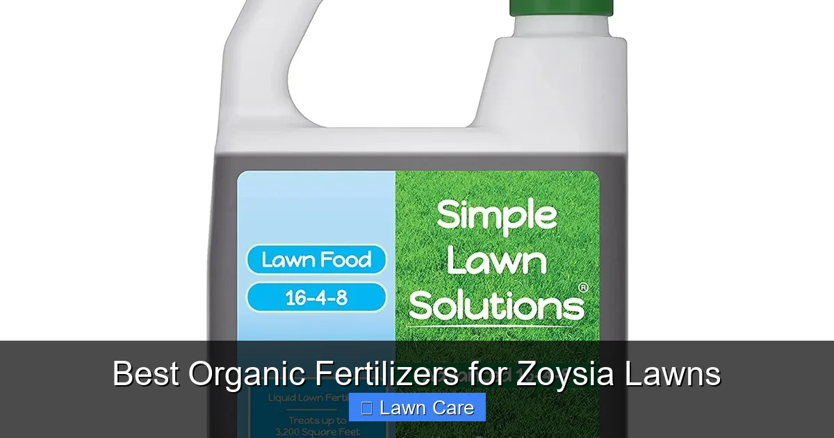 Best Organic Fertilizers for Zoysia Lawns