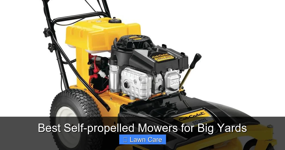 Best Self-propelled Mowers for Big Yards