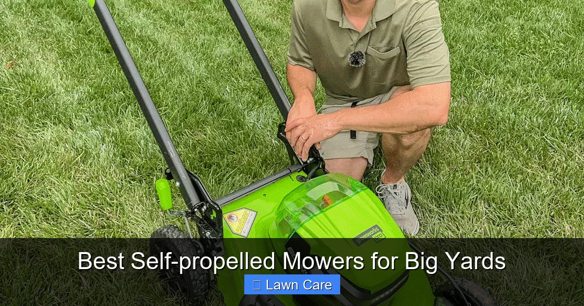 Best Self-propelled Mowers for Big Yards
