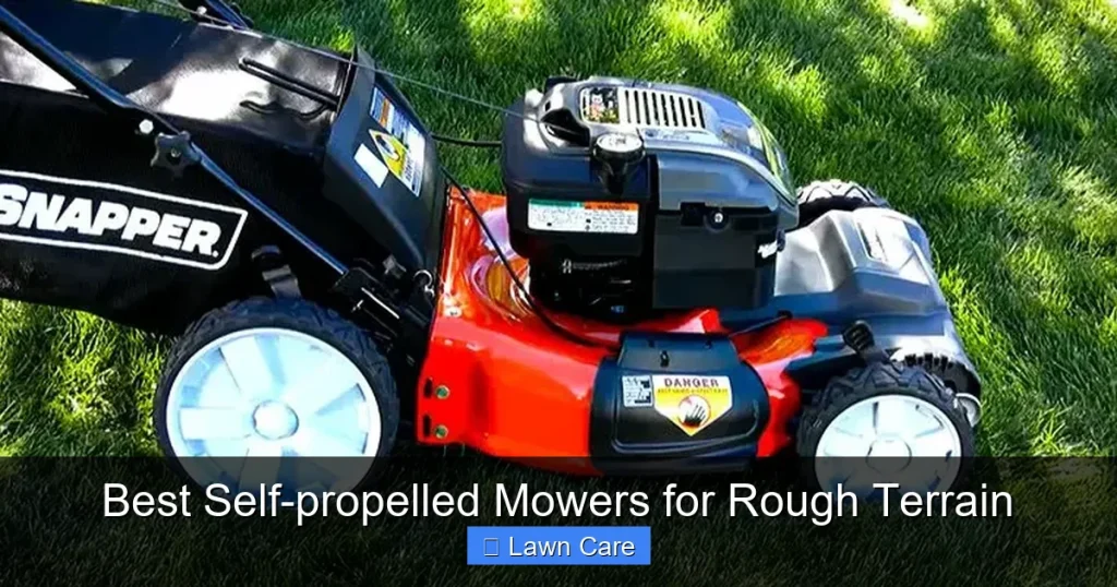 Best Self-propelled Mowers for Rough Terrain