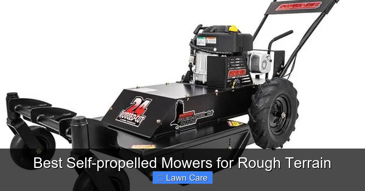 Best Self-propelled Mowers for Rough Terrain