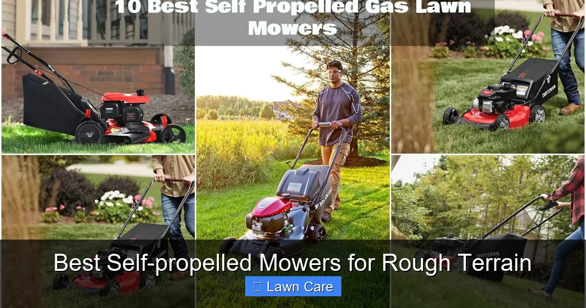 Best Self-propelled Mowers for Rough Terrain