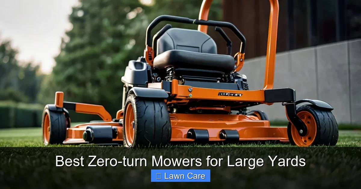 Best Zero-turn Mowers for Large Yards