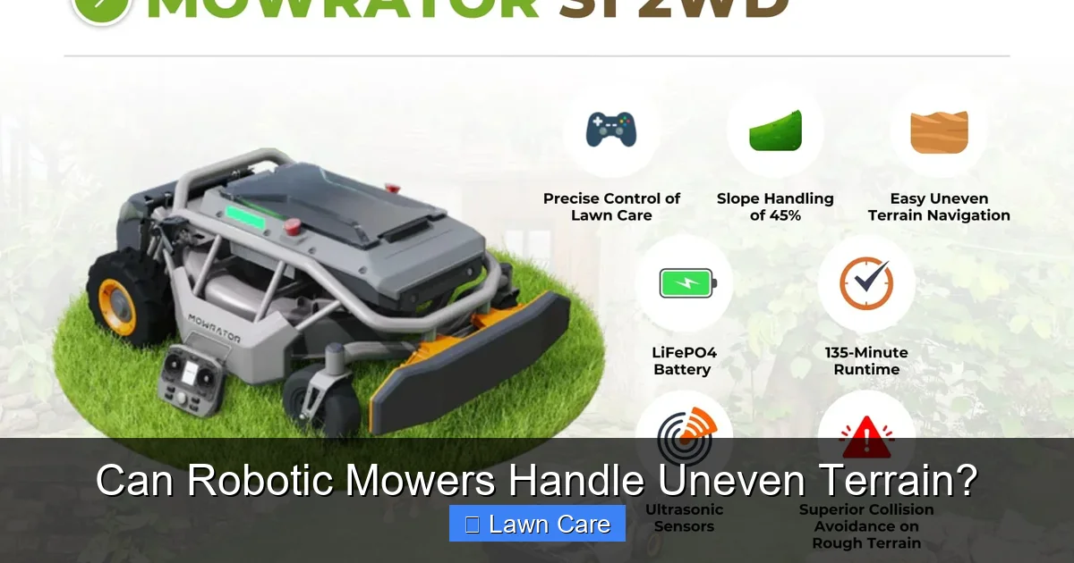 Can Robotic Mowers Handle Uneven Terrain?