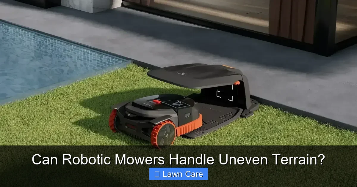 Can Robotic Mowers Handle Uneven Terrain?