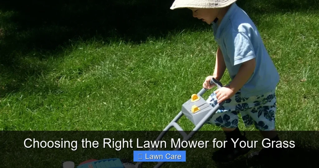 Choosing the Right Lawn Mower for Your Grass
