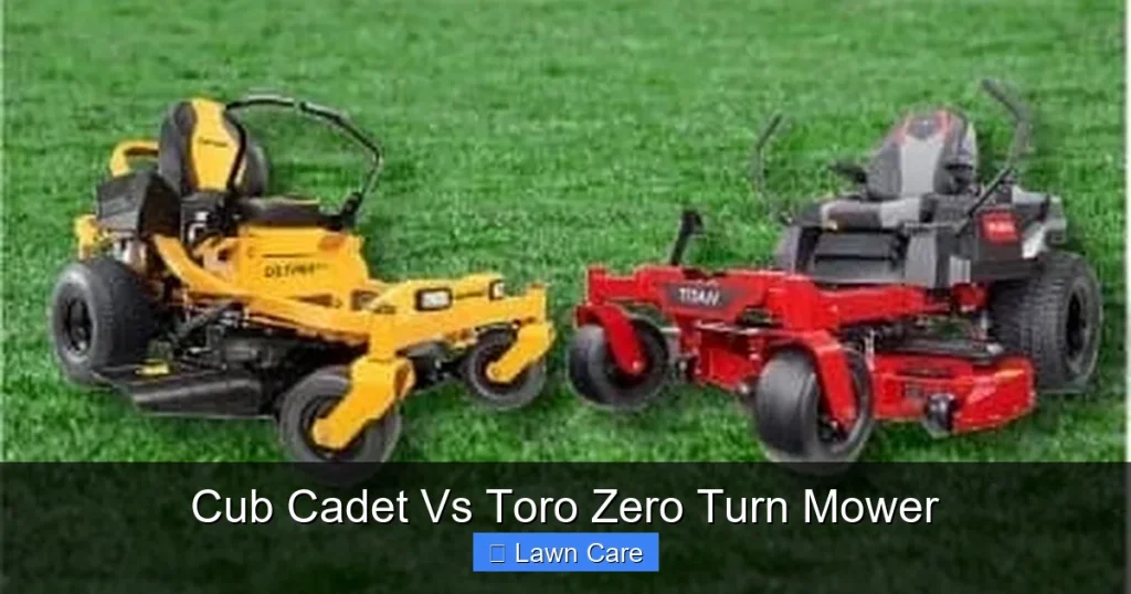 Cub Cadet Vs Toro Zero Turn Mower