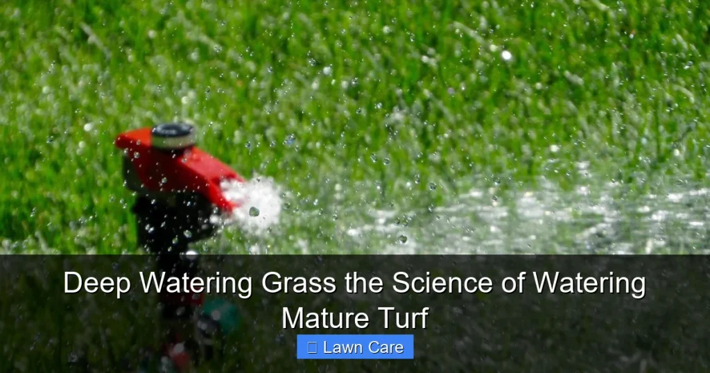 Deep Watering Grass the Science of Watering Mature Turf