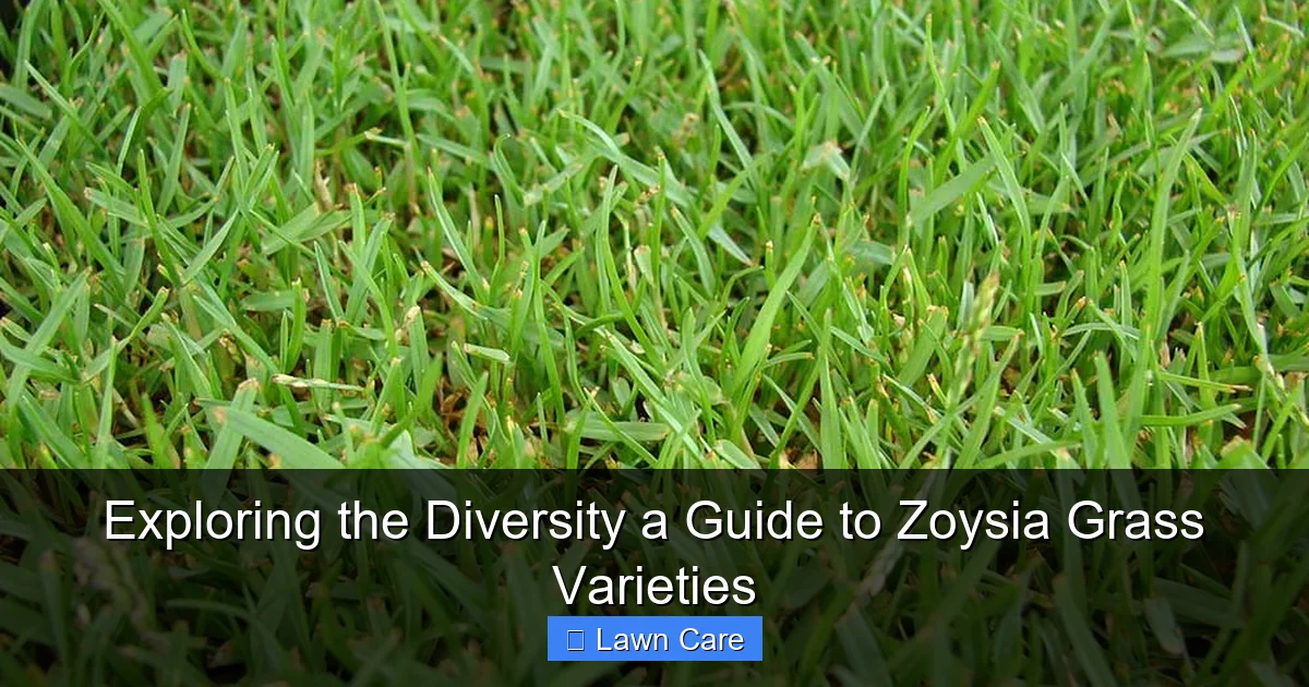 Exploring the Diversity a Guide to Zoysia Grass Varieties