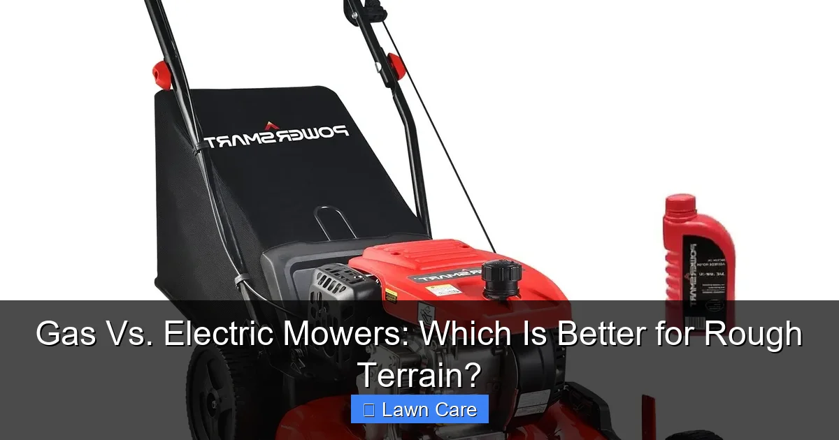 Gas Vs. Electric Mowers: Which Is Better for Rough Terrain?