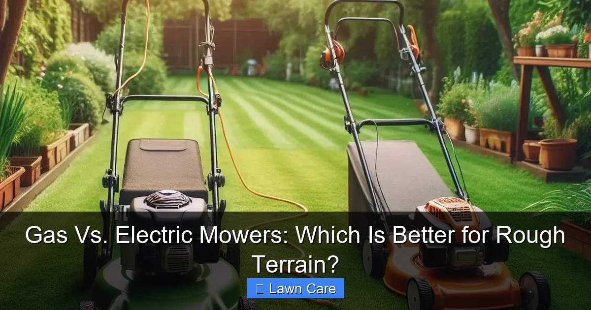 Gas Vs. Electric Mowers: Which Is Better for Rough Terrain?