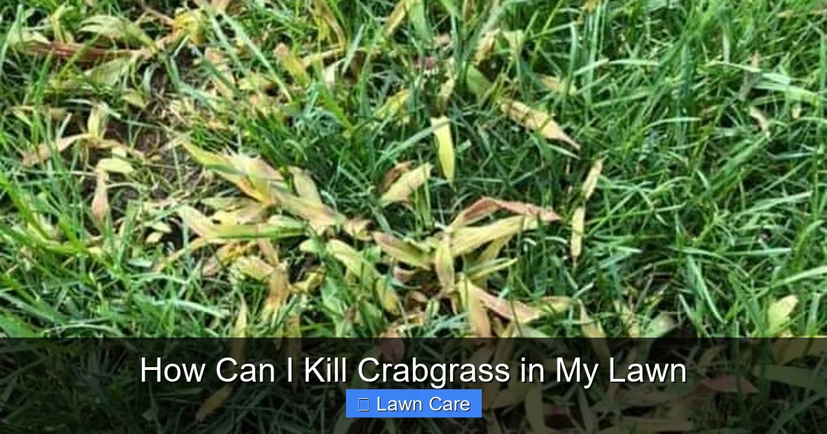 How Can I Kill Crabgrass in My Lawn