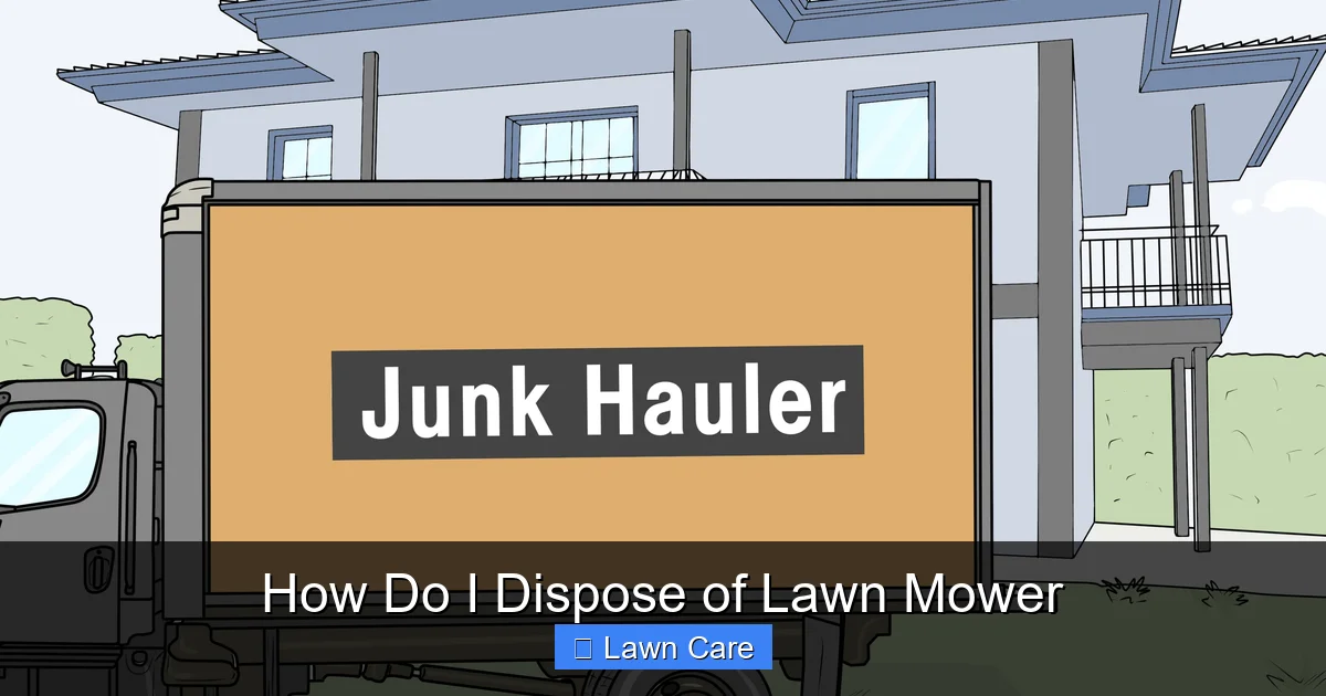 How Do I Dispose of Lawn Mower
