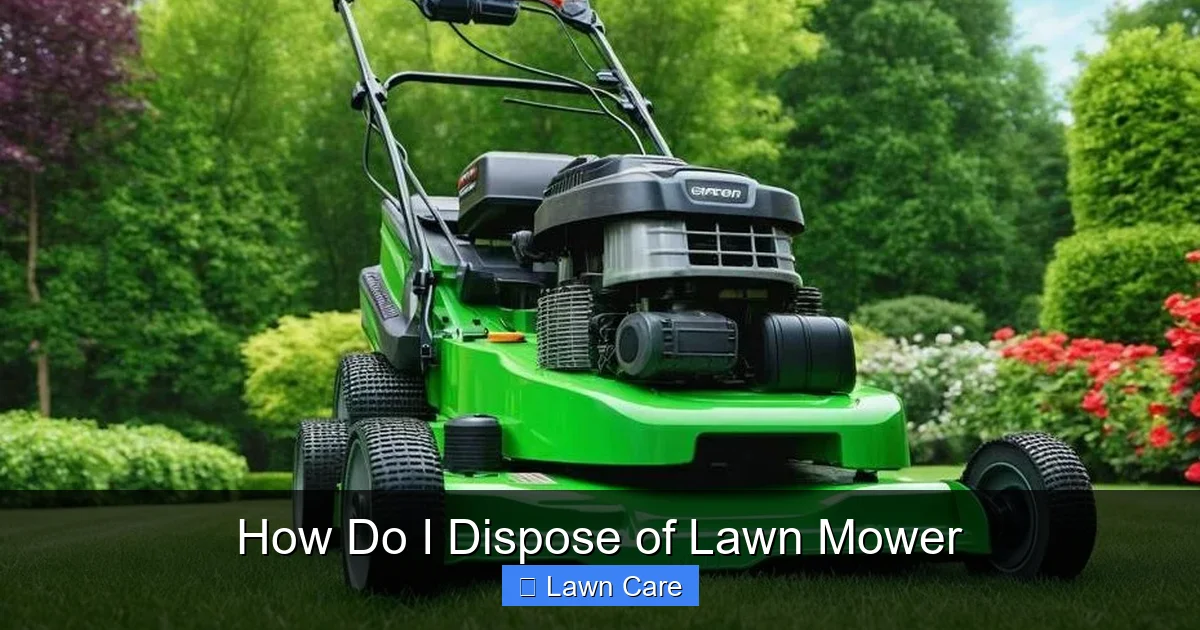 How Do I Dispose of Lawn Mower