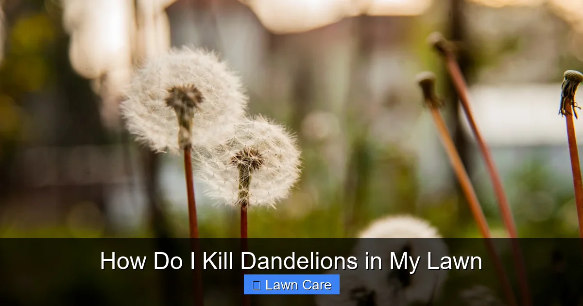 How Do I Kill Dandelions in My Lawn
