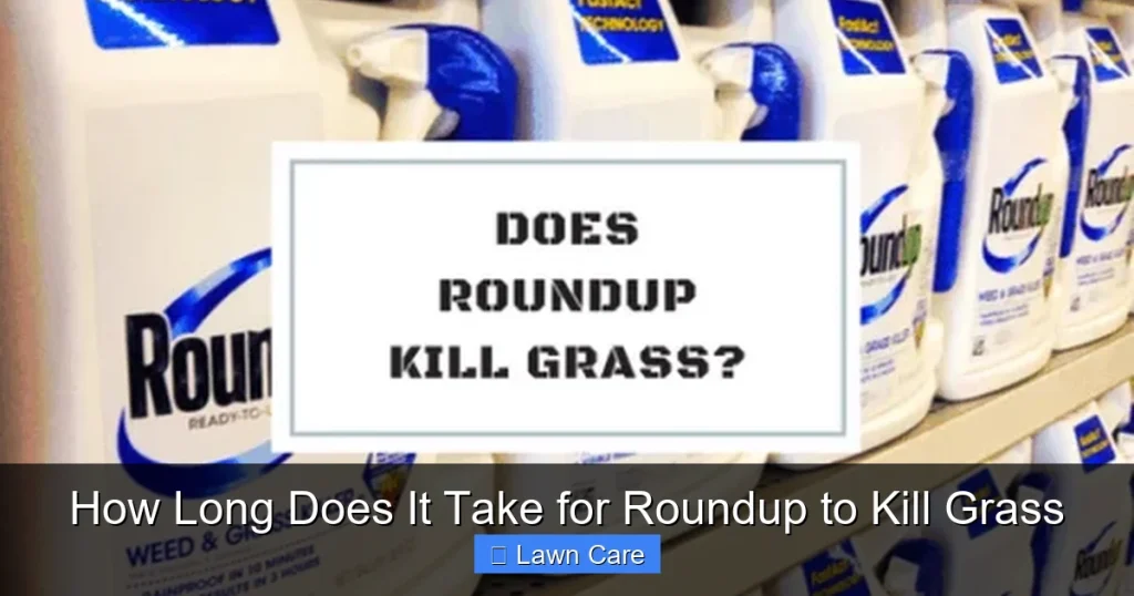 How Long Does It Take for Roundup to Kill Grass