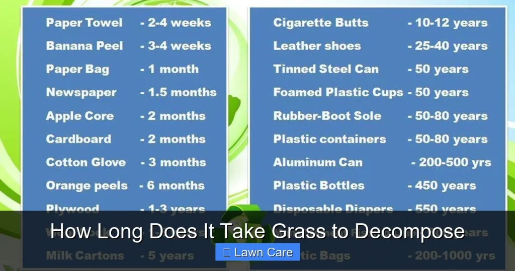 How Long Does It Take Grass to Decompose