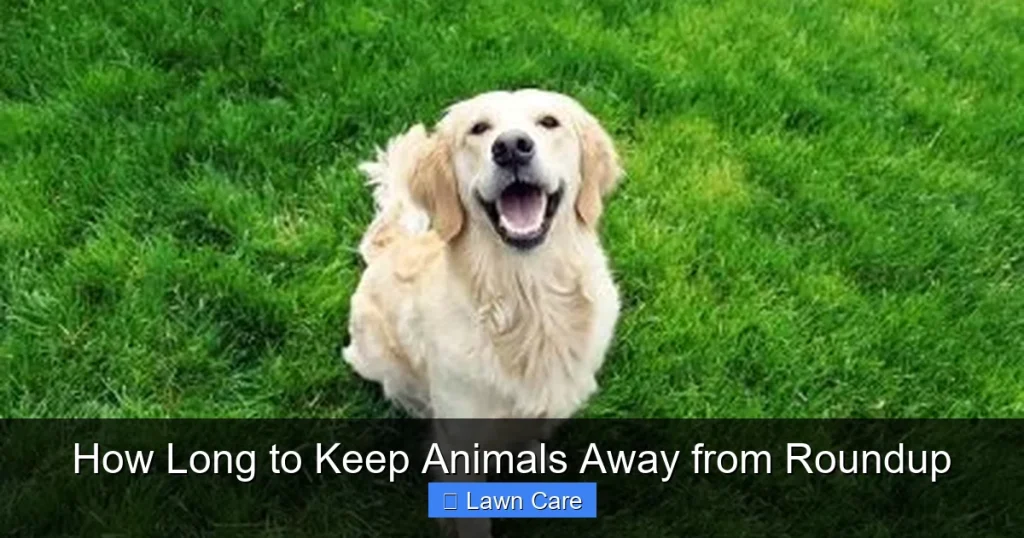 How Long to Keep Animals Away from Roundup