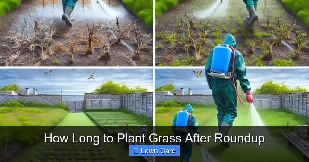 How Long to Plant Grass After Roundup