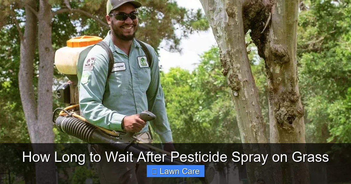 How Long to Wait After Pesticide Spray on Grass