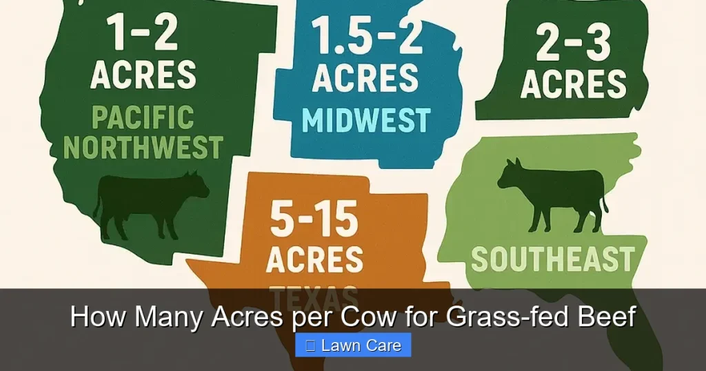 How Many Acres per Cow for Grass-fed Beef