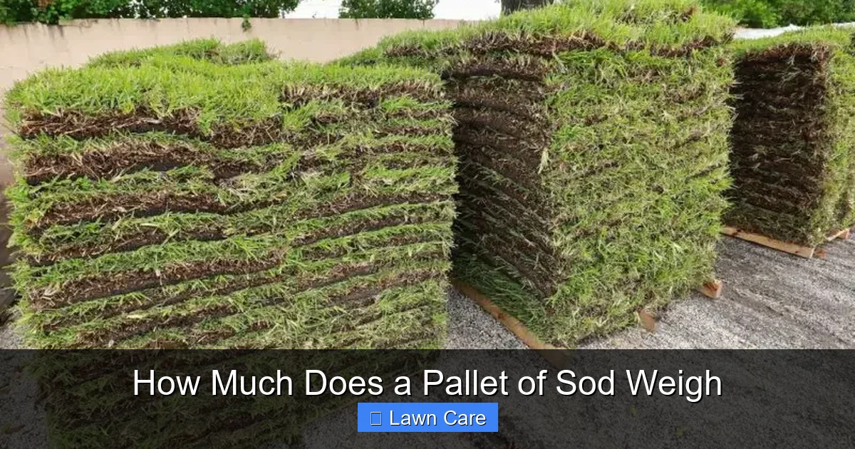 How Much Does a Pallet of Sod Weigh