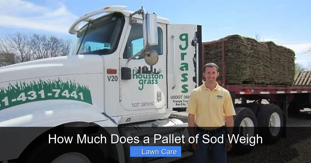 How Much Does a Pallet of Sod Weigh