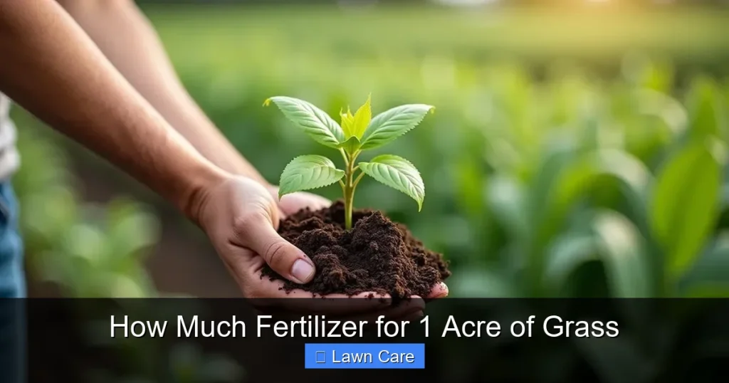 How Much Fertilizer for 1 Acre of Grass