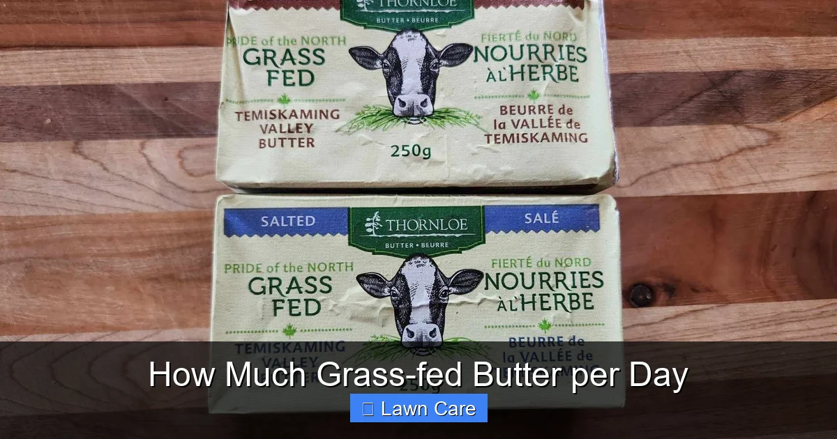 How Much Grass-fed Butter per Day