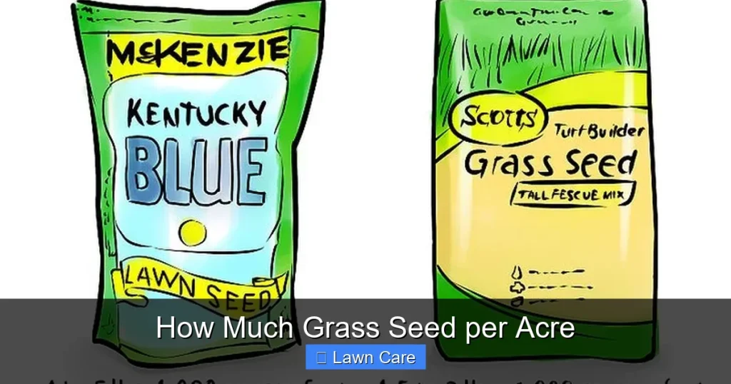 How Much Grass Seed per Acre