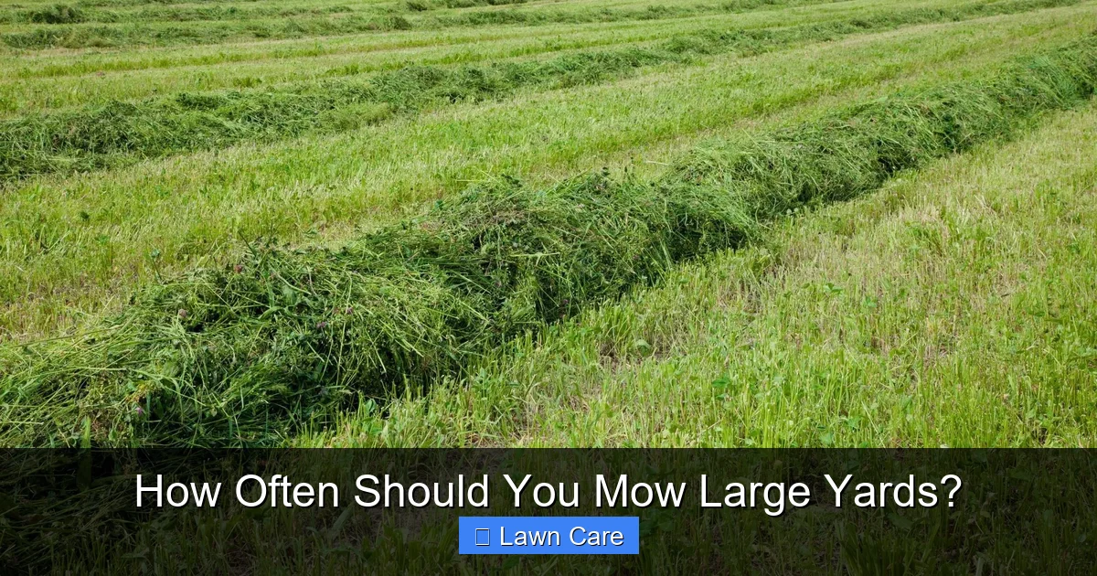 How Often Should You Mow Large Yards?