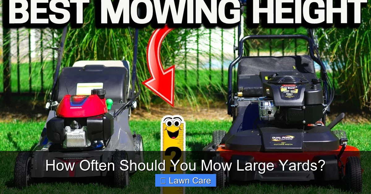 How Often Should You Mow Large Yards?