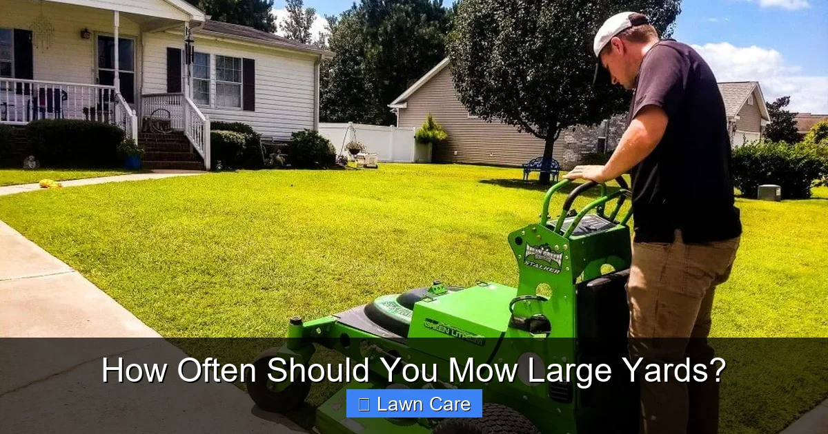 How Often Should You Mow Large Yards?