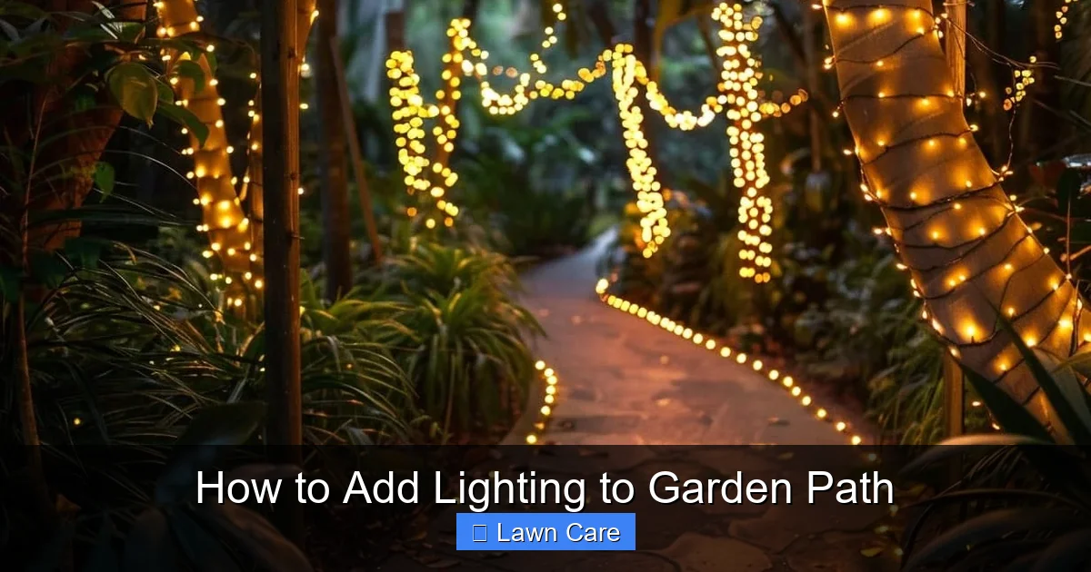 How to Add Lighting to Garden Path
