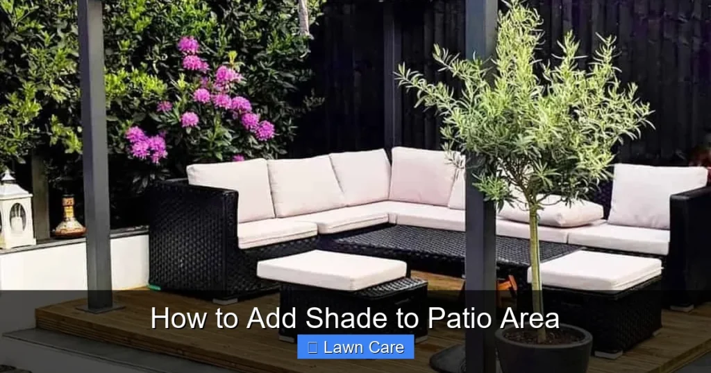 How to Add Shade to Patio Area