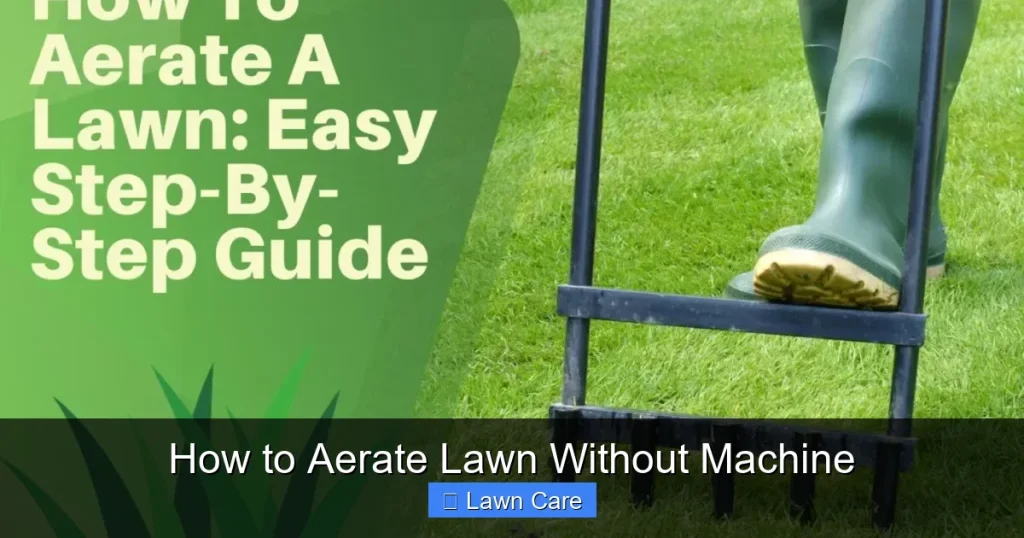 How to Aerate Lawn Without Machine