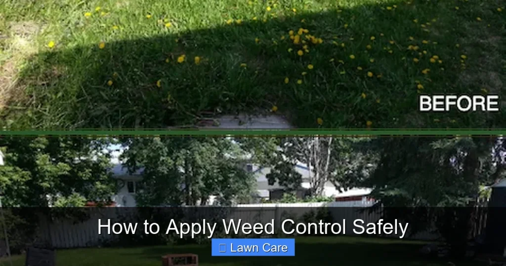 How to Apply Weed Control Safely