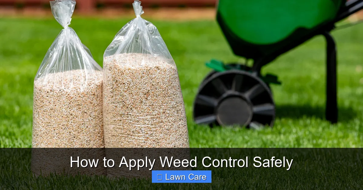 How to Apply Weed Control Safely
