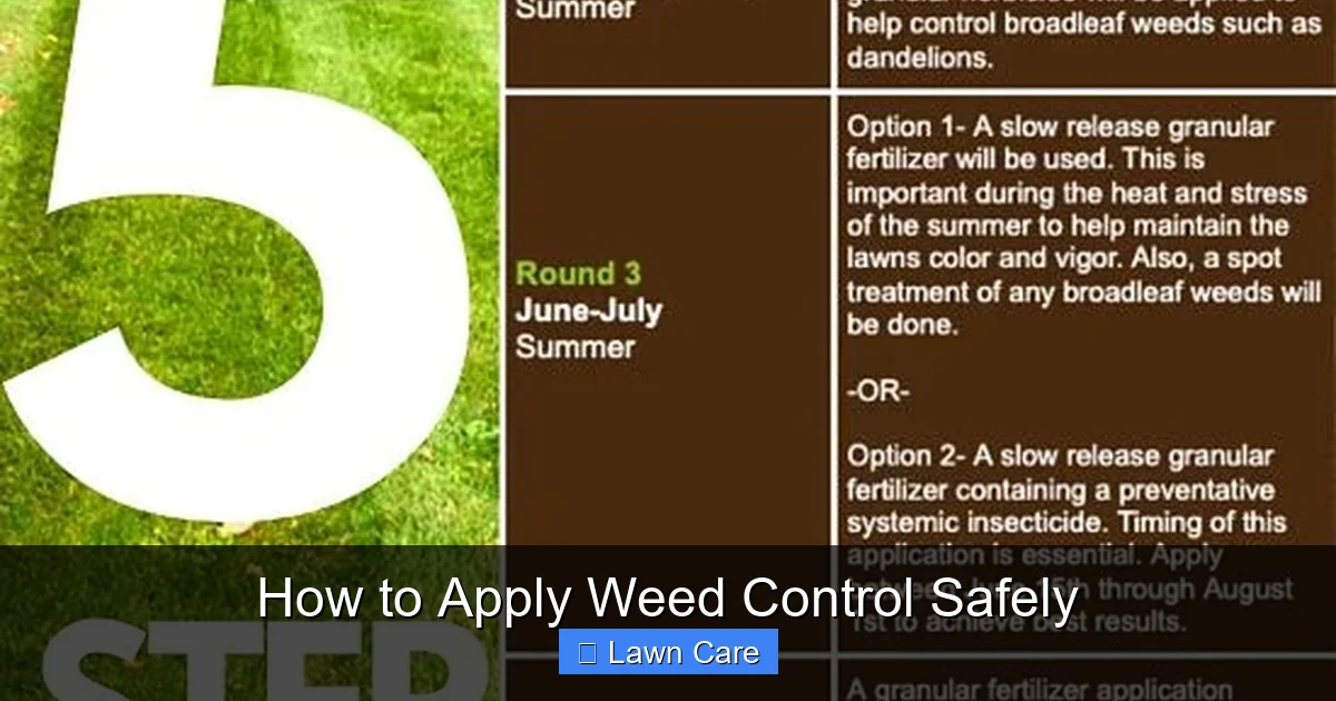 How to Apply Weed Control Safely