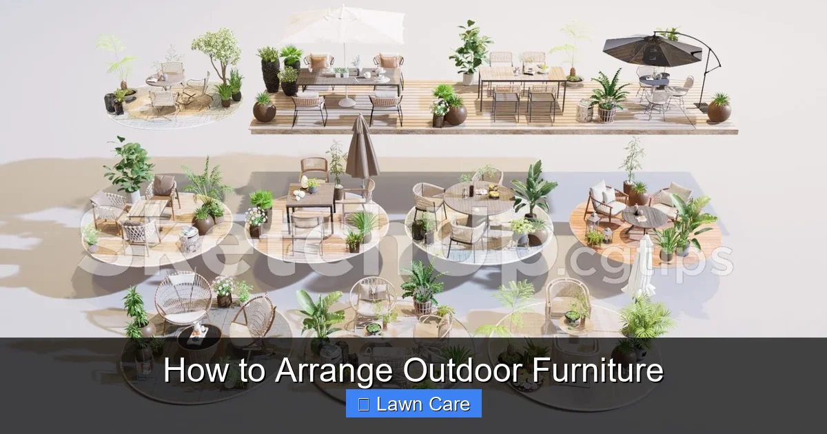 How to Arrange Outdoor Furniture