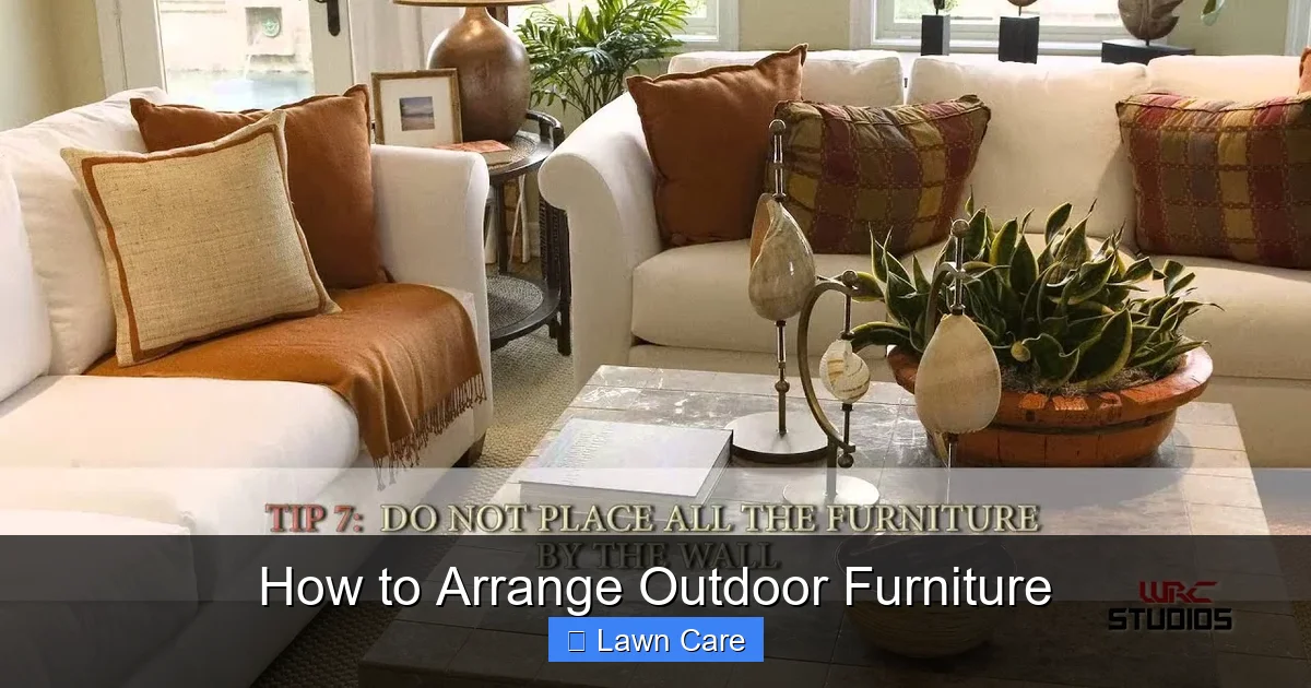How to Arrange Outdoor Furniture