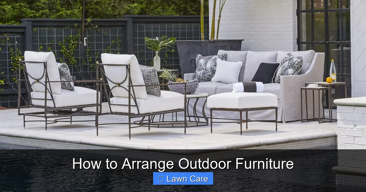 How to Arrange Outdoor Furniture