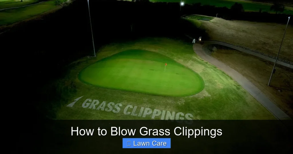 How to Blow Grass Clippings