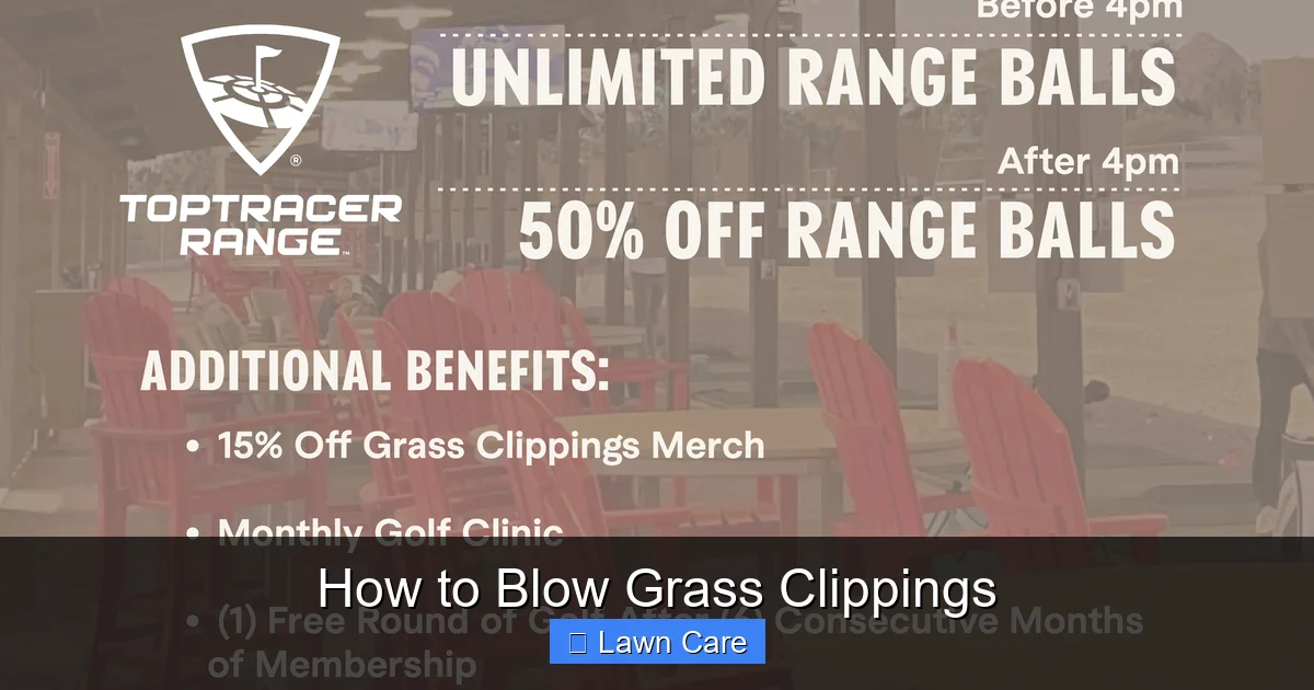 How to Blow Grass Clippings