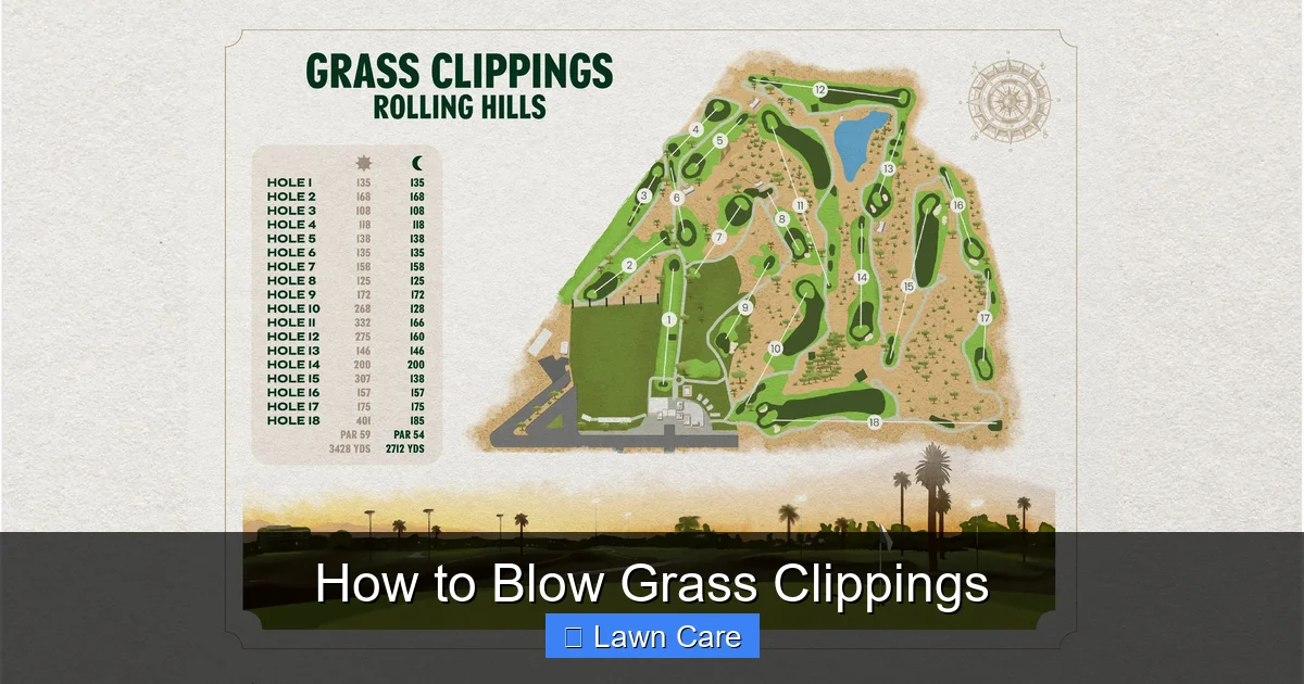 How to Blow Grass Clippings
